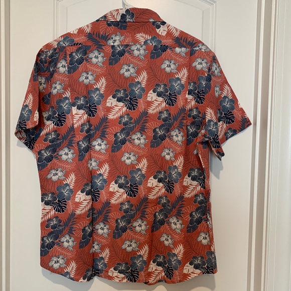 New Men's Jachs New York Seersucker Tropical  Short Sleeve Button Down XL - Picture 2 of 8